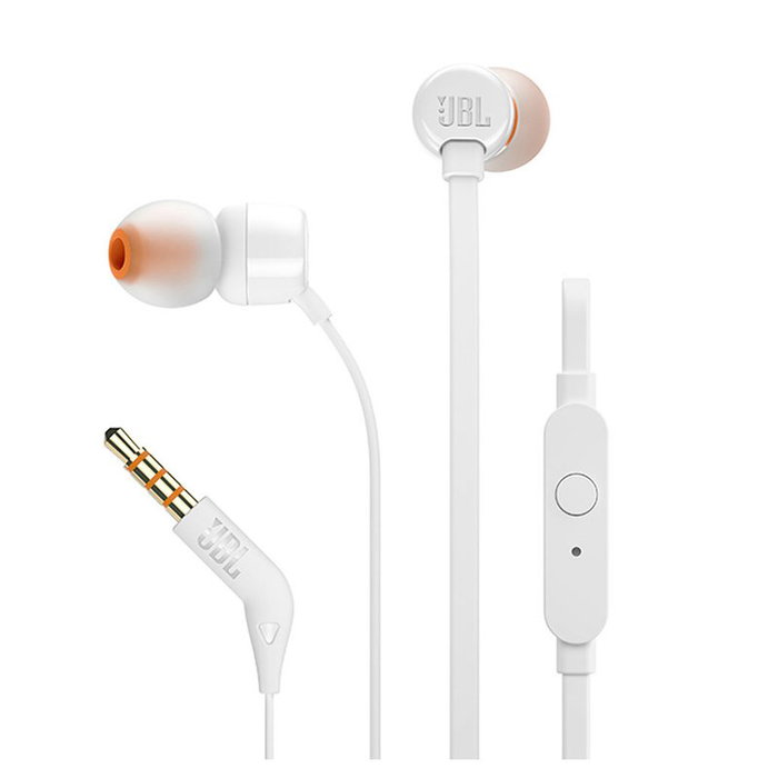 JBL Tune 110 Auriculares Intrauditivos con Micrófono Blanco